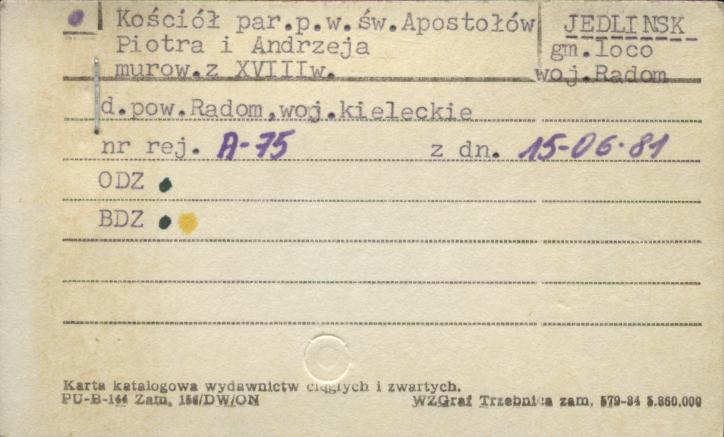 kościół par. pw. św. Apostołów Piotra i Andrzeja, skan 1