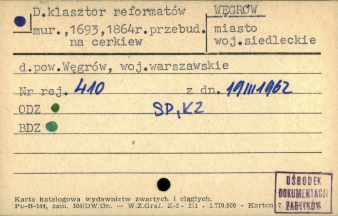 klasztor reformatów, skan 1