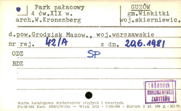park pałacowy, skan 1