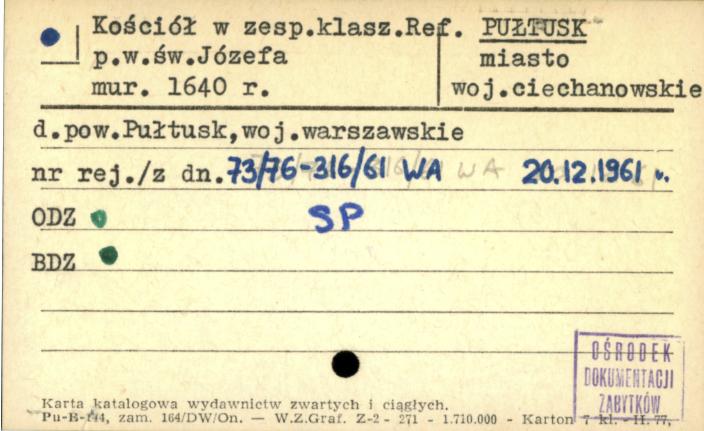 kościół w zesp. klasz. ref. pw. św. Józefa, skan 1