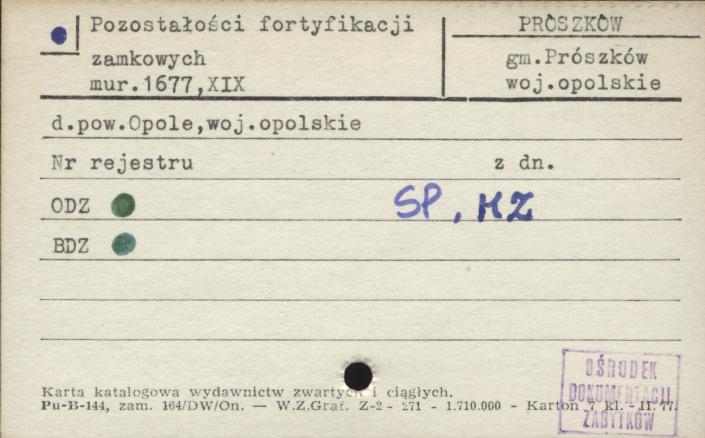pozostałości fortyfikacji zamkowych, skan 1