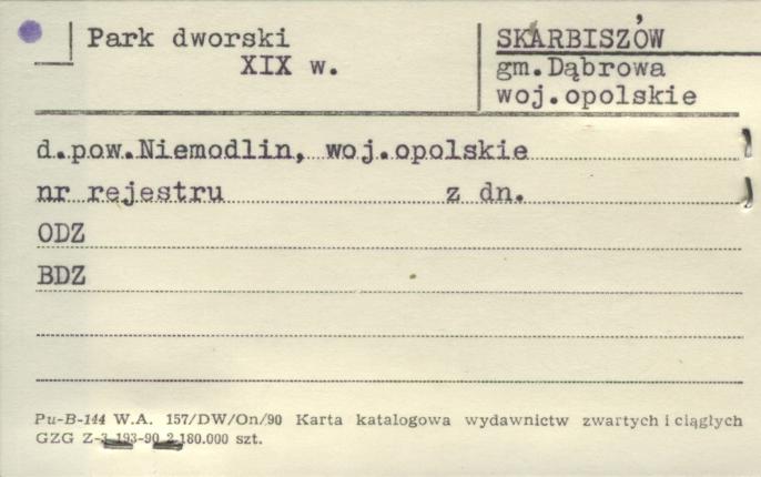 park dworski, skan 1