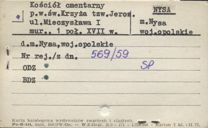 kościół fil. pw. Świętego Krzyża, skan 1