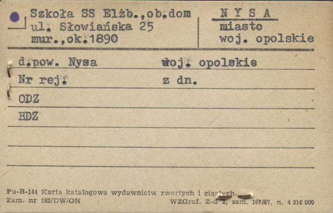 szkoła SS Elżb., ob. dom, skan 1
