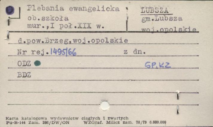 plebania ewangelicka ob. szkoła, skan 1