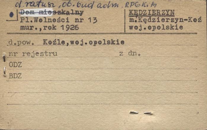 ratusz, ob. budynek administracyjny RPGKiM, skan 1