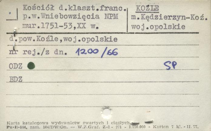 kościół d. klaszt. franc. p. w. Wniebowzięcia NPM, skan 1