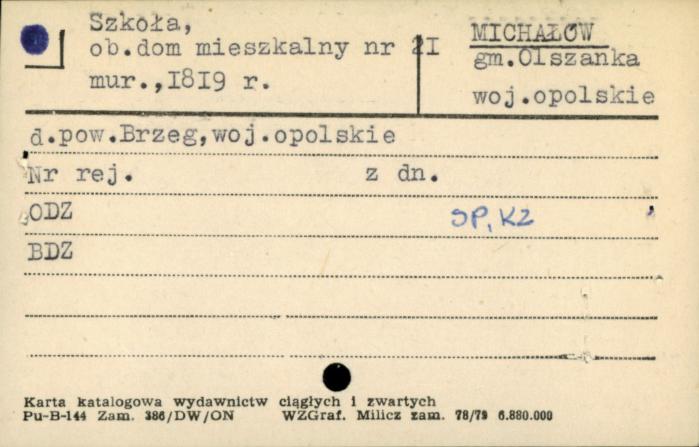 szkoła, ob. dom mieszkalny nr 21, skan 1