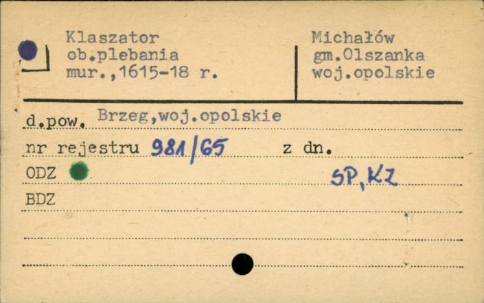 klasztor, ob. plebania, skan 1