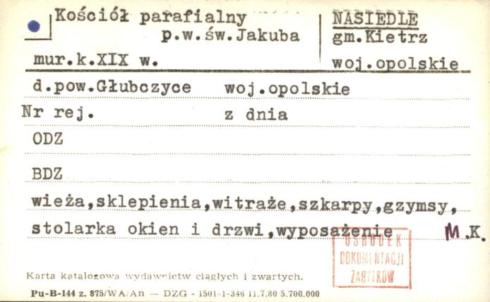 kościół parafialny p.w. św. Jakuba, skan 1