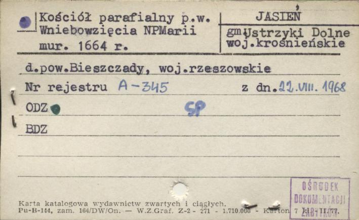 kościół parafialny pw. Wniebowzięcia NPMarii, skan 1