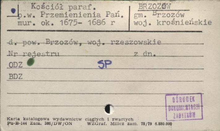 kościół paraf. pw. Przemienienia Pań., skan 1