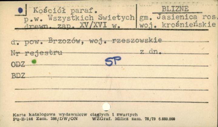 kościół paraf. pw. Wszystkich Świętych, skan 1