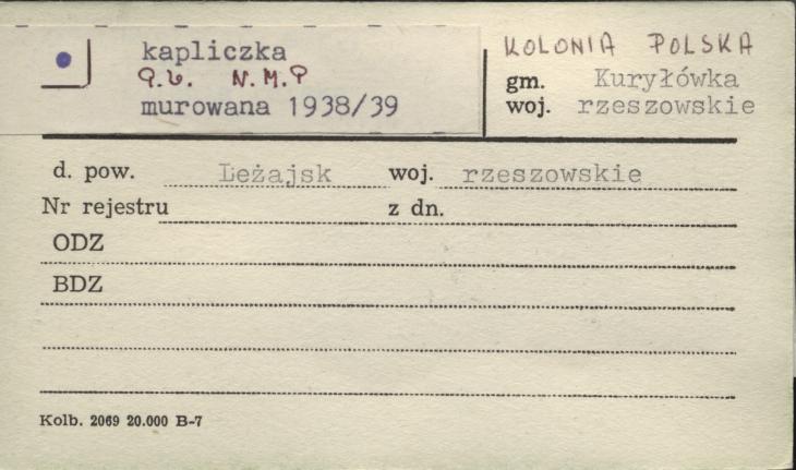 kapliczka pw. N.M.P., skan 1