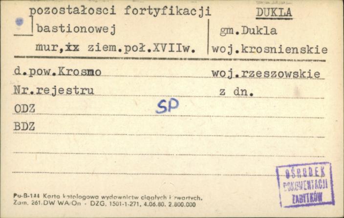 pozostałości fortyfikacji bastionowej, skan 1