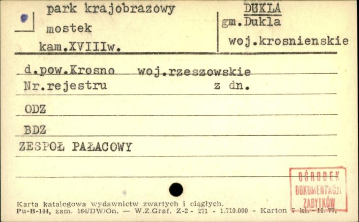 park krajobrazowy, mostek, skan 1