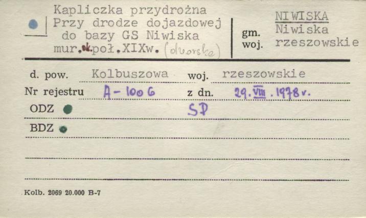 kapliczka przydrożna, skan 1