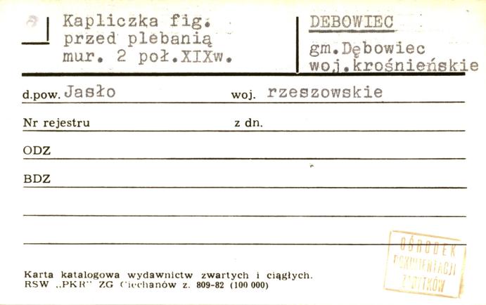 kapliczka z figurą, skan 1