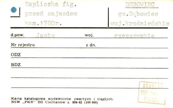 kapliczka z figurą, skan 1