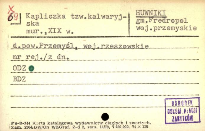 kapliczka tzw. kalwaryjska, skan 1