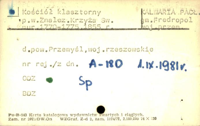 kościół franciszkanów pw. Znalezienia Krzyża Św., skan 2