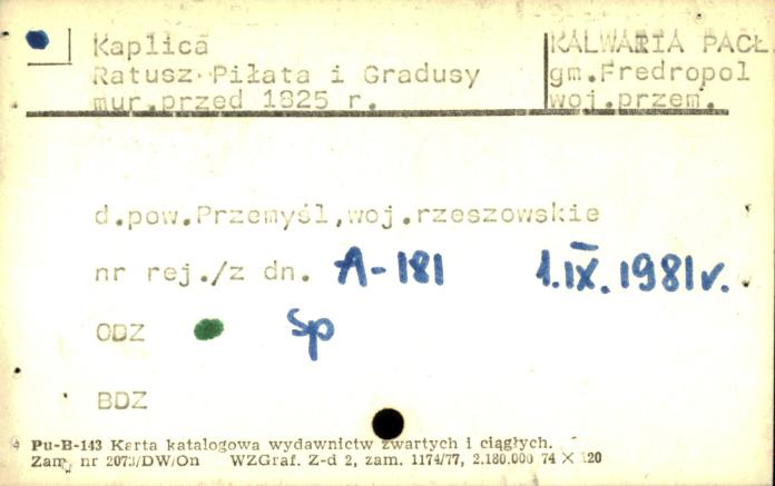 kaplica Ratusz Piłata i Gradusy, skan 2