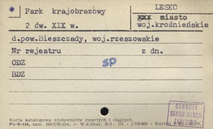 park krajobrazowy, skan 1