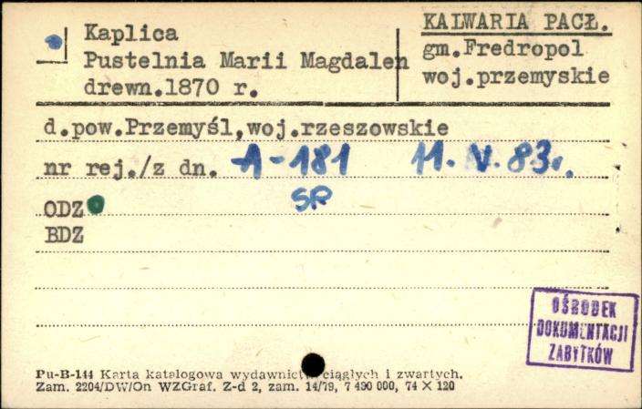 kaplica Pustelnia Marii Magdaleny, skan 1