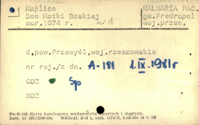 kaplica Dom Matki Boskiej, skan 2