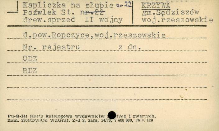 kapliczka ma słupie, skan 1