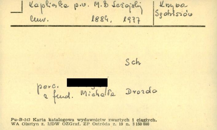 kapliczka pw. M.B. Leżajskiej, skan 1