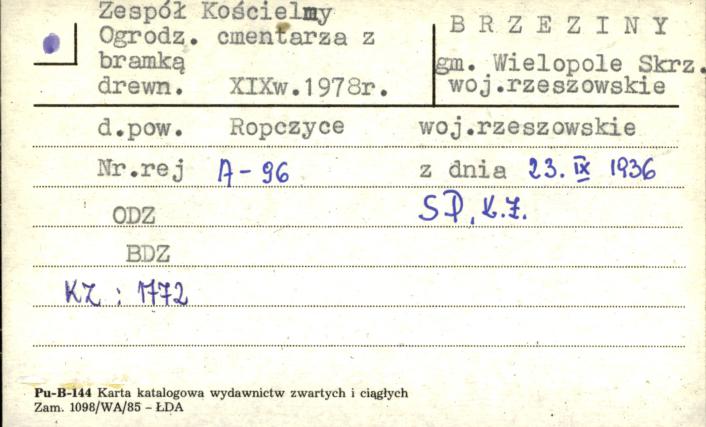 zespół kościelny ogrodz. cmentarza z bramką, skan 1