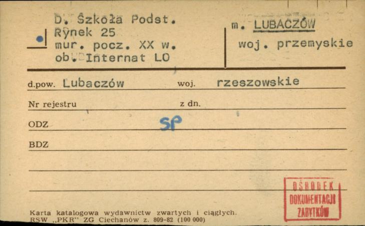 szkoła podstawowa, ob. internat LO, skan 1