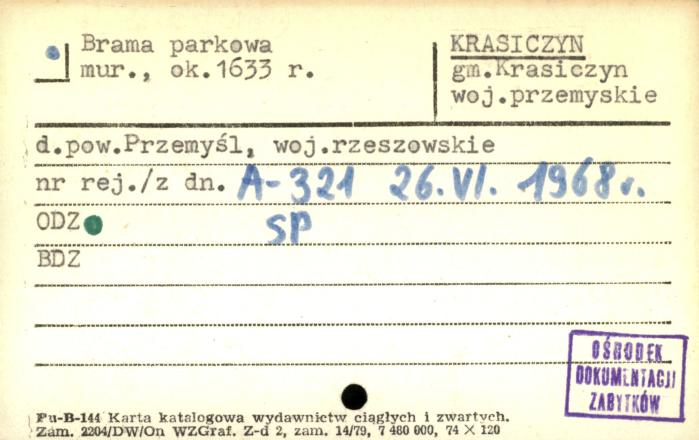brama parkowa, skan 1