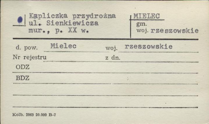 kapliczka przydrożna, skan 1