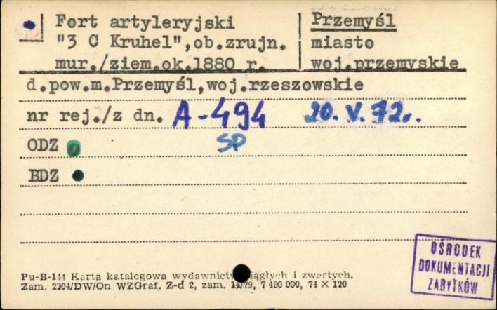 fort artyleryjski 3 C Kruhel, skan 1