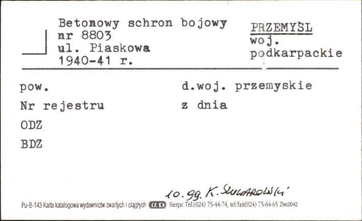 schron bojowy nr 8803, skan 1