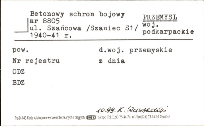 schron bojowy nr 8805, skan 1