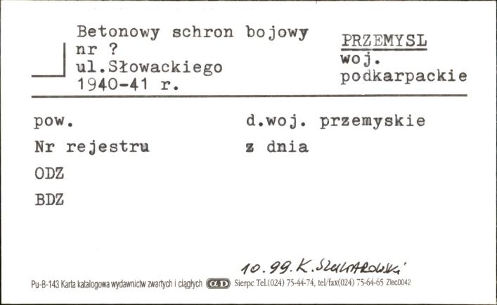schron bojowy, skan 1