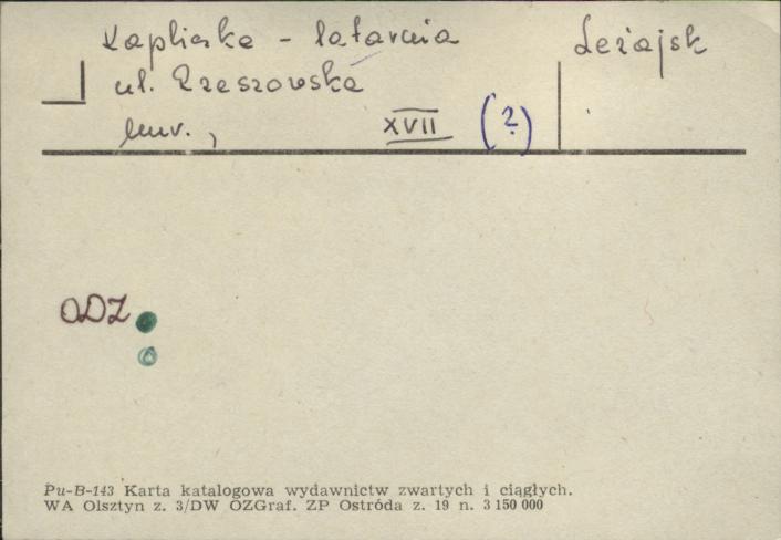 kapliczka - latarnia, skan 1