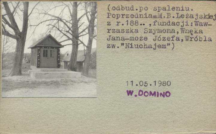 kapliczka M.B. Jasnogórskiej, skan 2