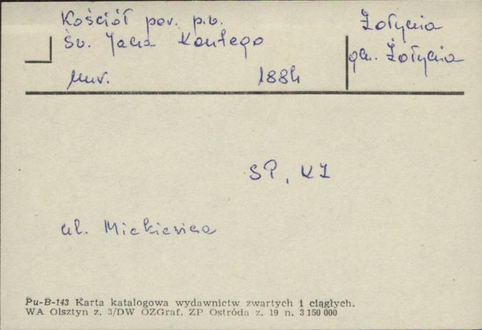 kościół par. pw. Jana Kantego, skan 1