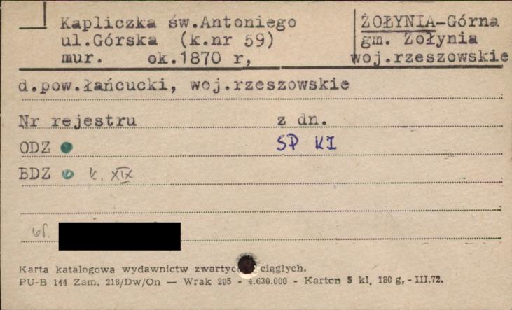 kapliczka św. Antoniego, skan 1