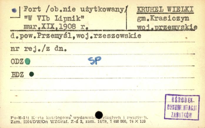 fort W VIb Lipnik, skan 1
