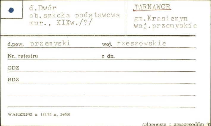 dwór, ob. szkoła podstawowa, skan 1