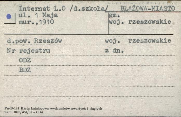 szkoła, ob. internat LO, skan 1