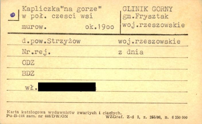 kapliczka na górze, skan 1