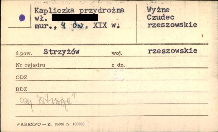 kapliczka przydrożna, skan 1