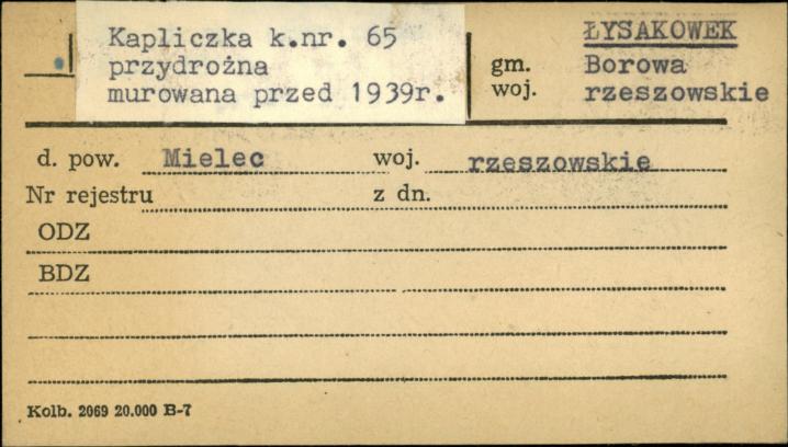 kapliczka przydrożna, skan 1