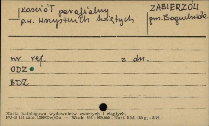 kościół parafialny pw. Wszystkich Świętych, skan 1